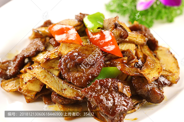 杏鮑菇燒牛仔骨