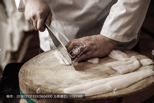 正在工作的廚師
