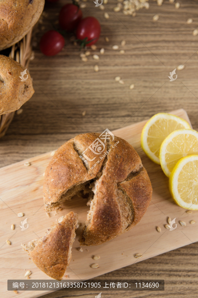 燕麥面包雜糧營(yíng)養(yǎng)歐包烘焙面包