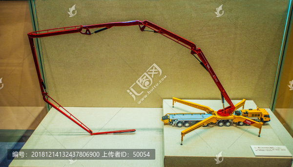 86米泵車展覽模型