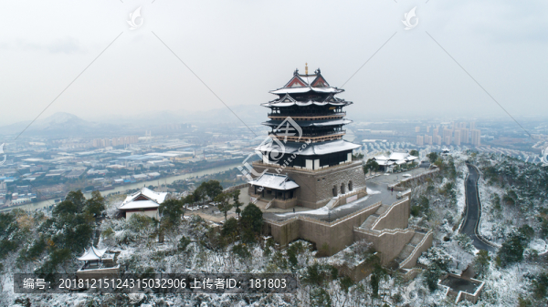 湖州仁皇山雪景