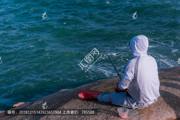 海邊垂釣
