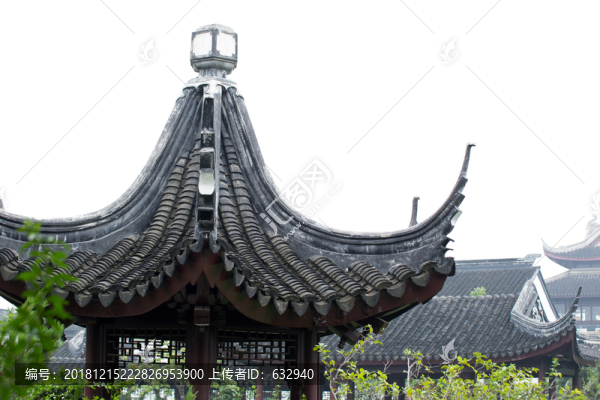 涼亭黑瓦