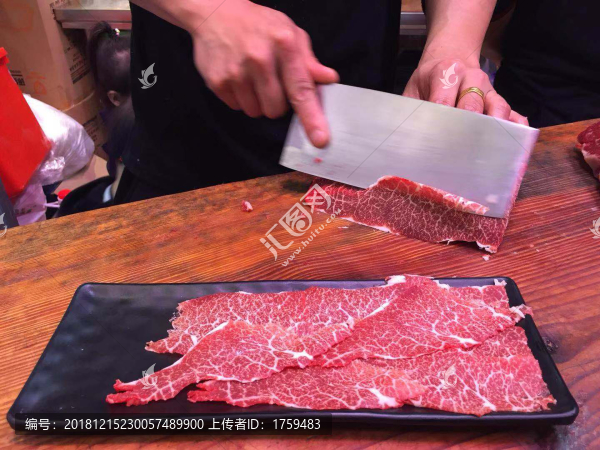 潮汕牛肉火鍋現(xiàn)切牛肉