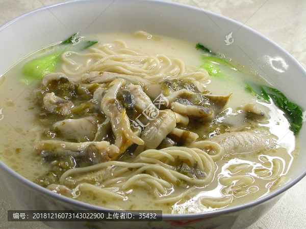 雪菜黃魚蟶子面