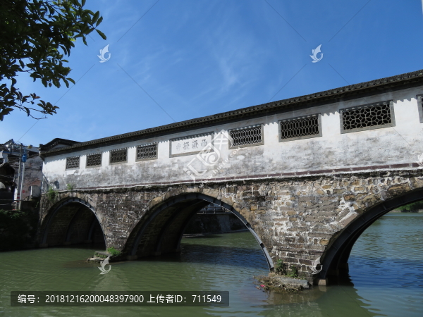 歙縣北岸風(fēng)雨廊橋