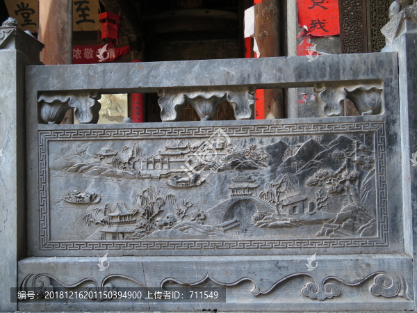 山水風(fēng)景浮雕護(hù)欄