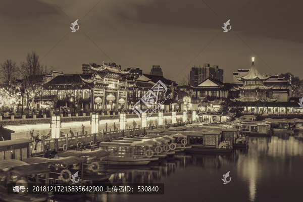 南京秦淮河老照片