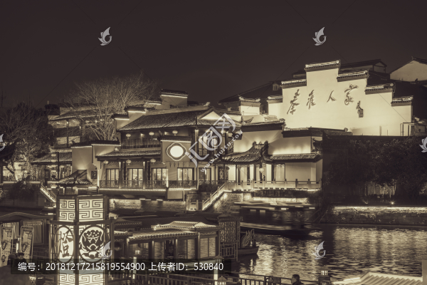 南京秦淮河老照片