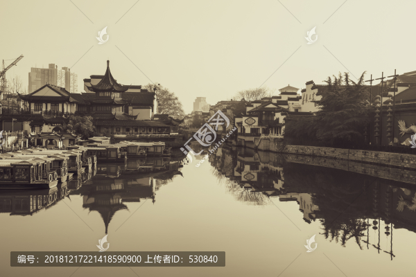 南京秦淮河老照片
