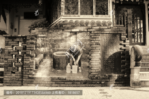 寬窄巷子浮雕墻