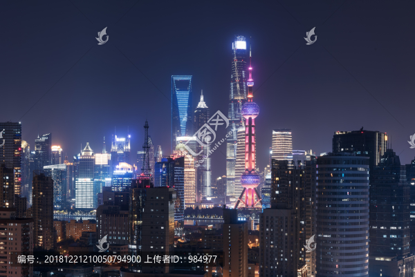 上海陸家嘴夜景