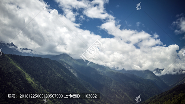 天空峻嶺山谷素材