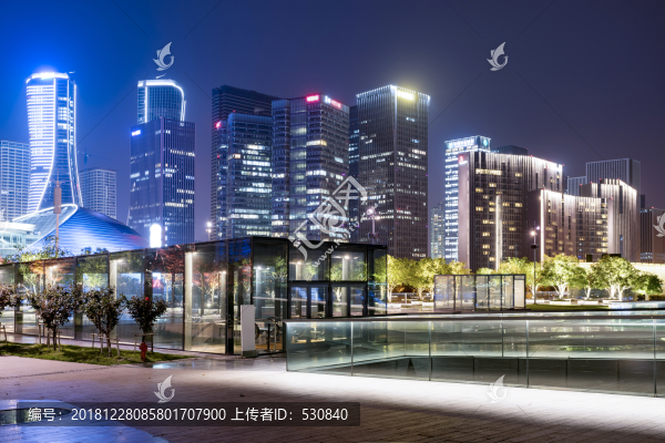杭州錢江新城夜景