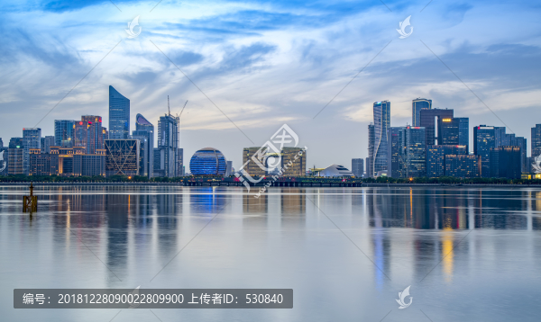 杭州錢江新城夜景