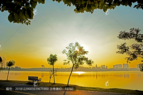 東莞松山湖黃昏風(fēng)景
