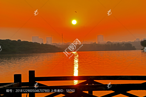 東莞松山湖黃昏風景