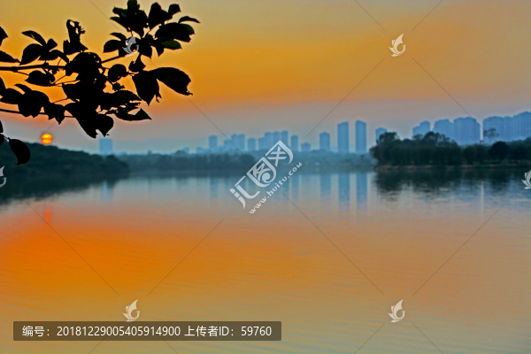 松山湖黃昏風(fēng)景
