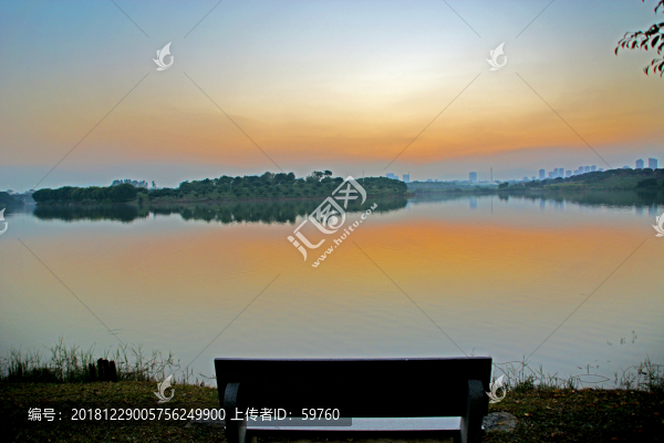 松山湖黃昏風(fēng)景