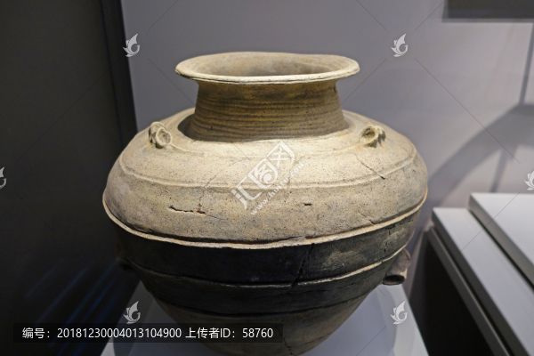 馬家浜文化牛鼻耳陶罐