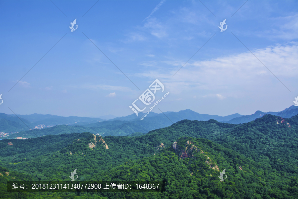 千山連綿群山山峰山脈風(fēng)光