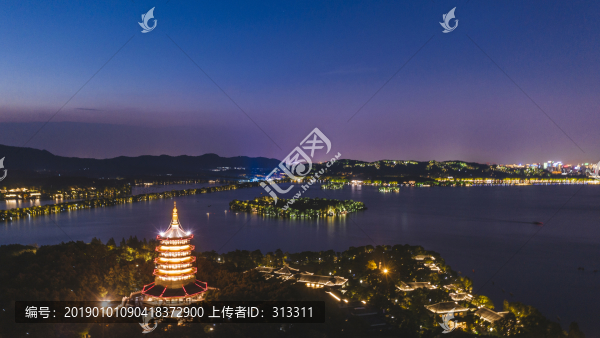 西湖夜景