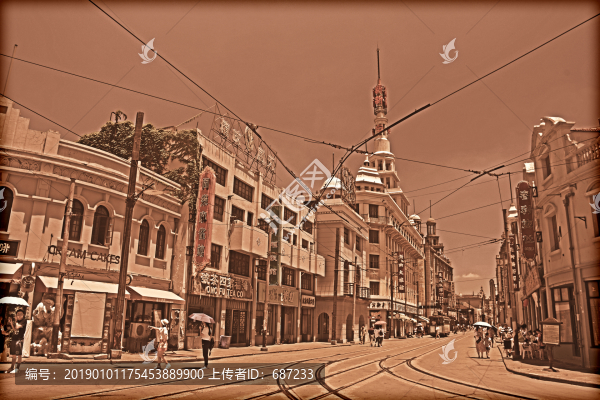老上海街景