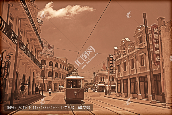 老上海街景