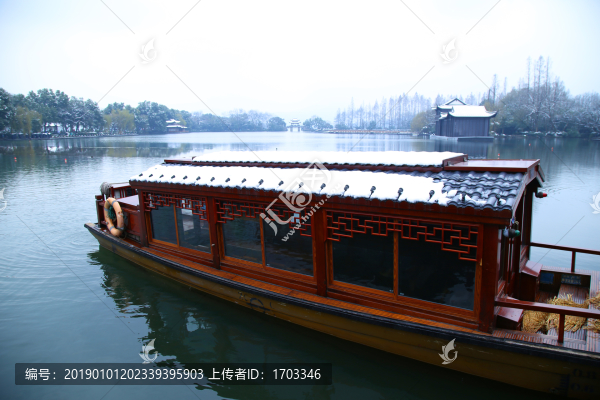 杭州西湖雪景