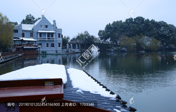 杭州西湖雪景