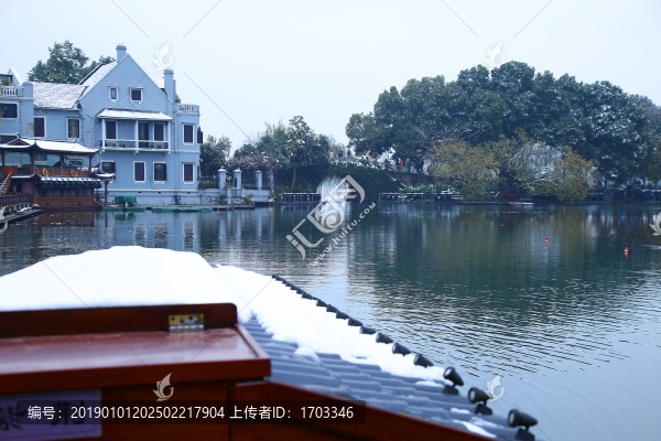 杭州西湖雪景