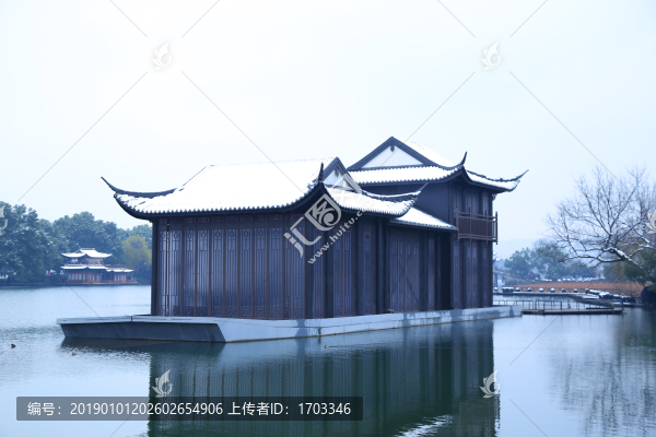 杭州西湖雪景