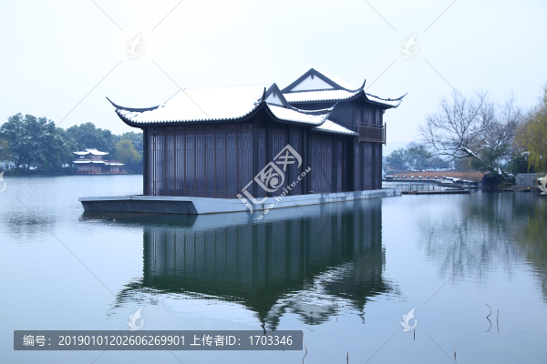 杭州西湖雪景