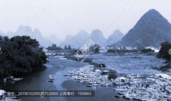 站酷遇龍河竹筏
