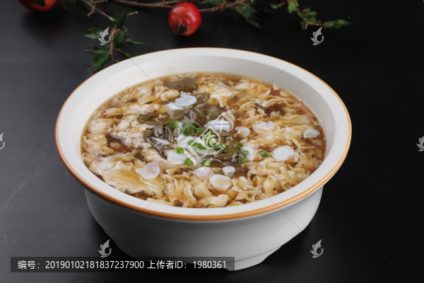 酸辣烏魚蛋湯