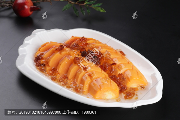 桃膠蒸木瓜