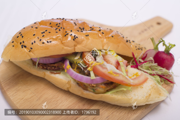 黃金風味蝦漢堡