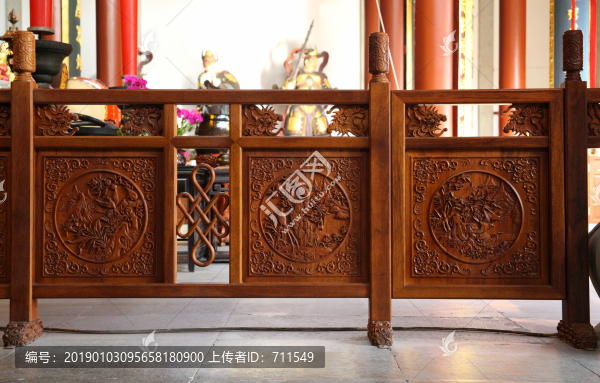靈隱寺木雕護欄