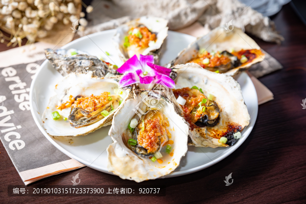 炭烤蒜蓉生蠔