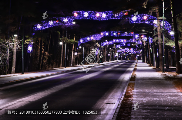 二道白河鎮(zhèn)夜景