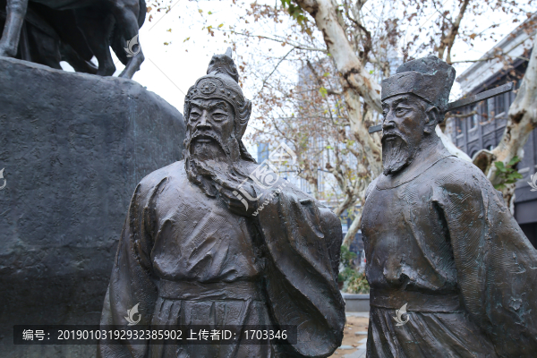 南宋名人園雕塑