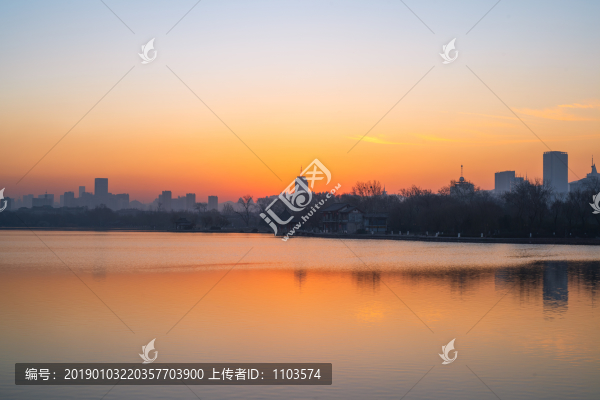 大明湖朝霞06
