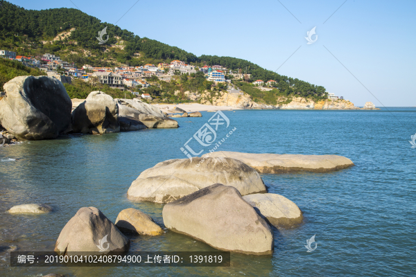 青島嶗山海濱風光