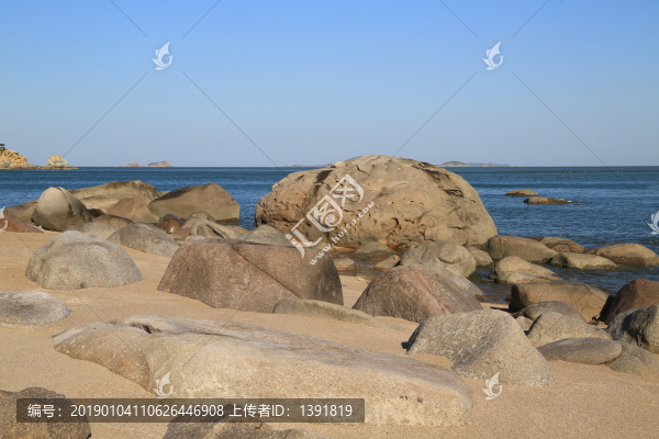 青島嶗山海濱風光