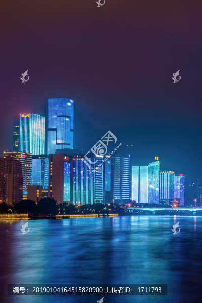 福建福州閩江夜景