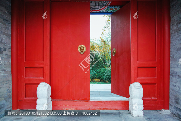 中式建筑院落大門