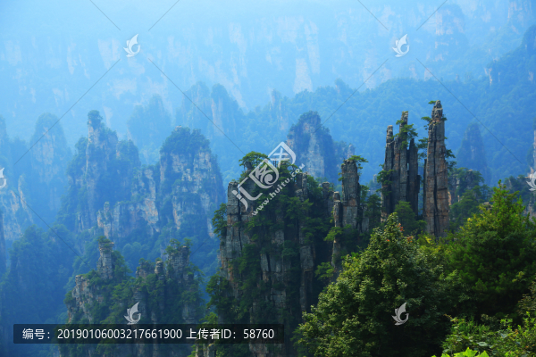 張家界砂巖峰林地質景觀