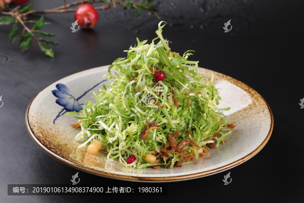 丁香魚拌苦菊