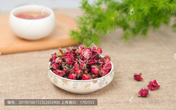 金邊玫瑰花茶