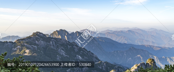 水墨黃山